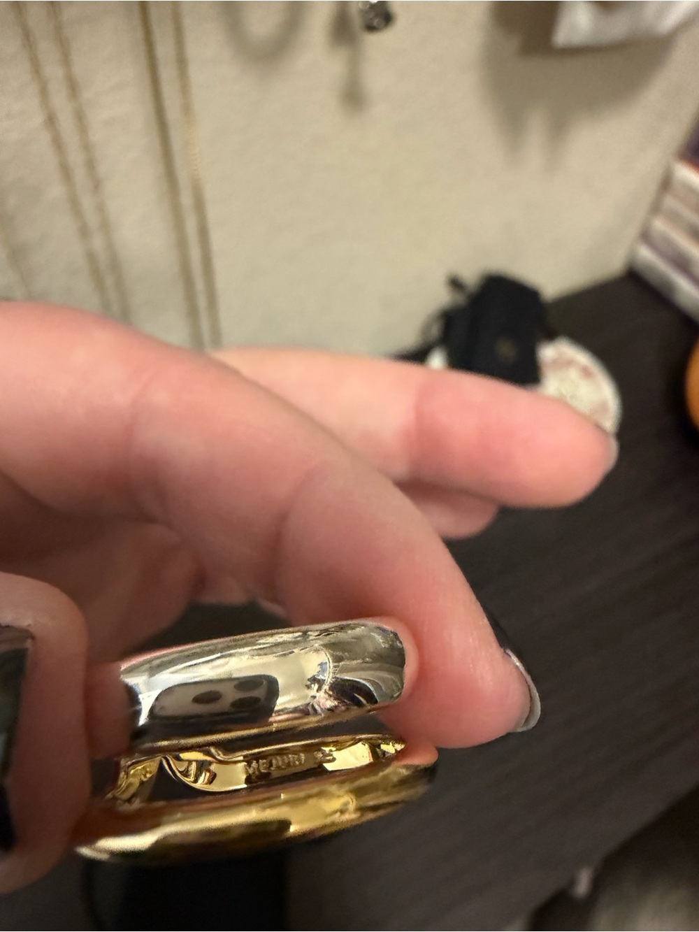 Mejuri Duet Mixed Ring — Gold and Silver - Picture 5 of 8